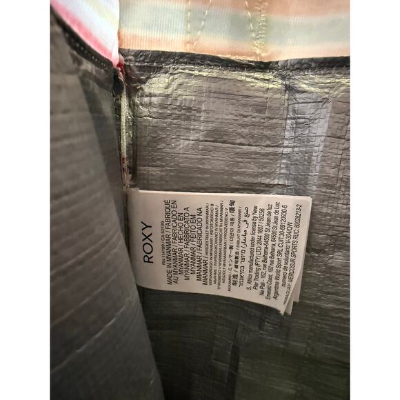 ROXY Striped Insulated Soft Foldable Lunch box Cooler Bag - Picture 5 of 6